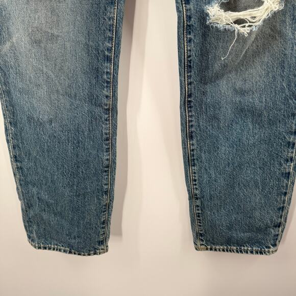 Slvrlake London Jeans SZ 24 NWT Shakedown Straight Leg Distress Denim High Waist - Picture 13 of 16